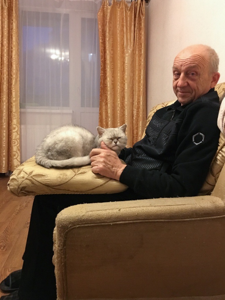 Наташин папа и кот